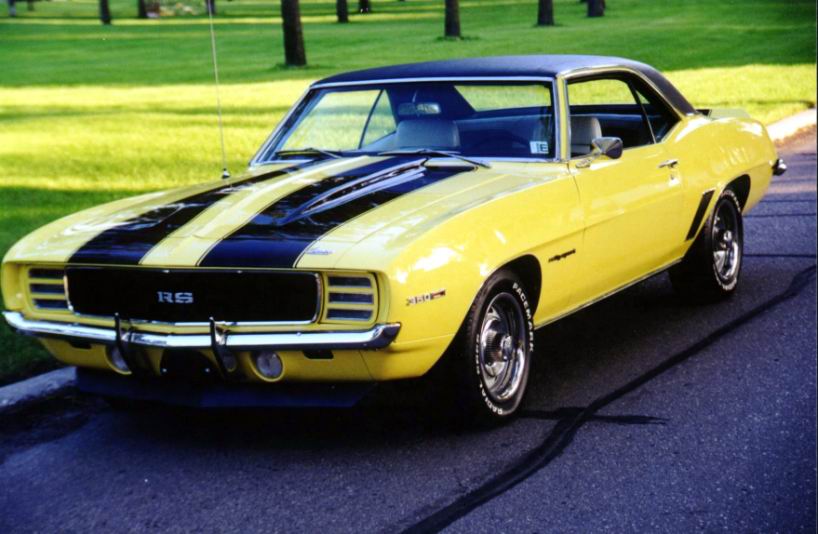 1969 Chevrolet Camaro 1969 Camaro RS SS Yellow w Black stripes exterior