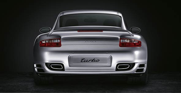 2007 Porsche 911 Turbo back view manufacturer exterior