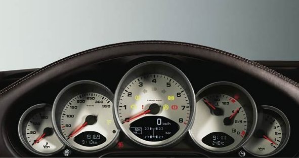 2007 Porsche 911 Carrera 4S instrument cluster manufacturer interior
