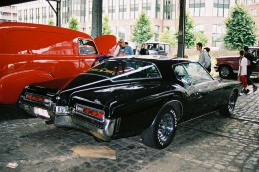 Rearquarter view of a 1971 Buick Riviera exterior