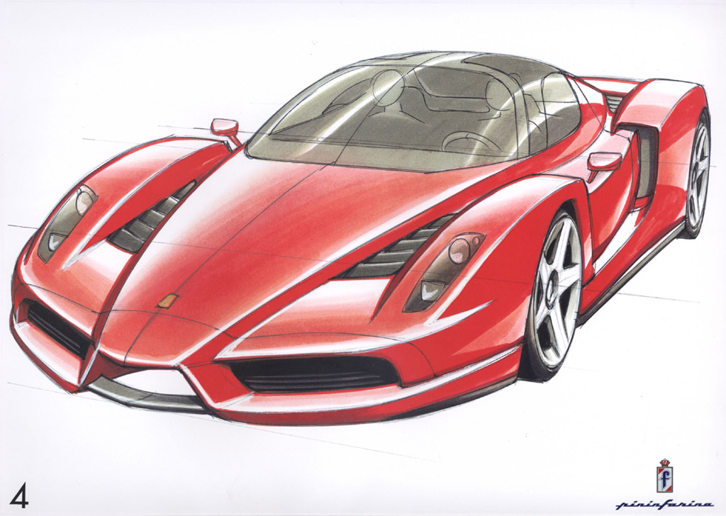 ferrari drawing