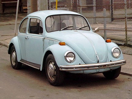 The new Beetle I've been seeing on the road lately top and a version 