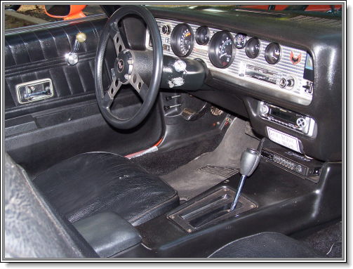 1976 Pontiac Trans Am Driver's side front of my 1976 Trans Am interior