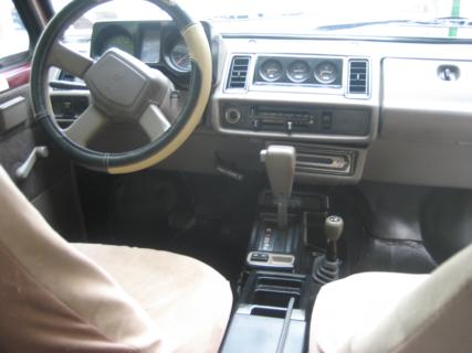 1991 Isuzu Trooper 4 Dr LS 4WD SUV, interior dash shot from back seat,
