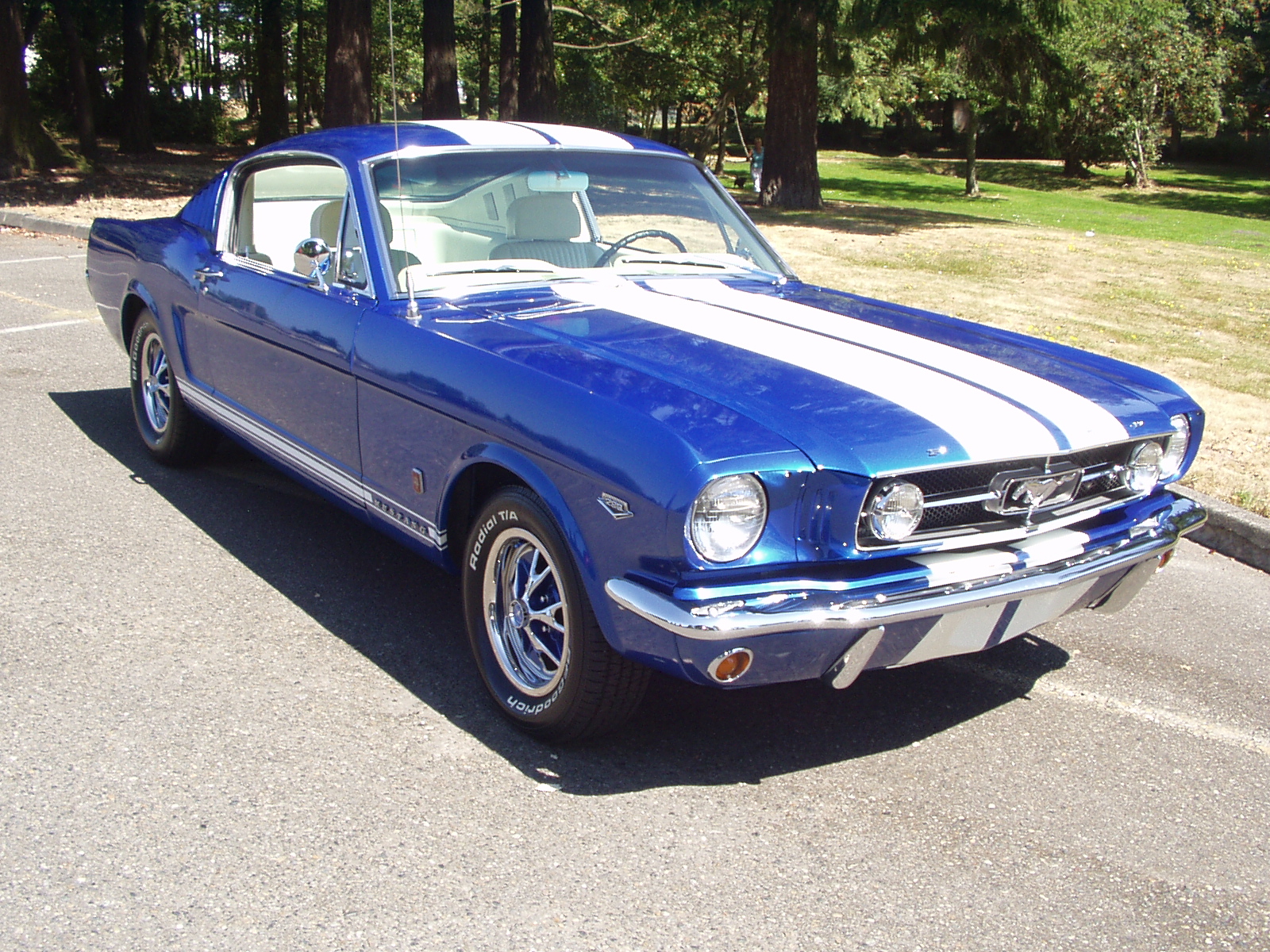 1965 Light blue ford mustang