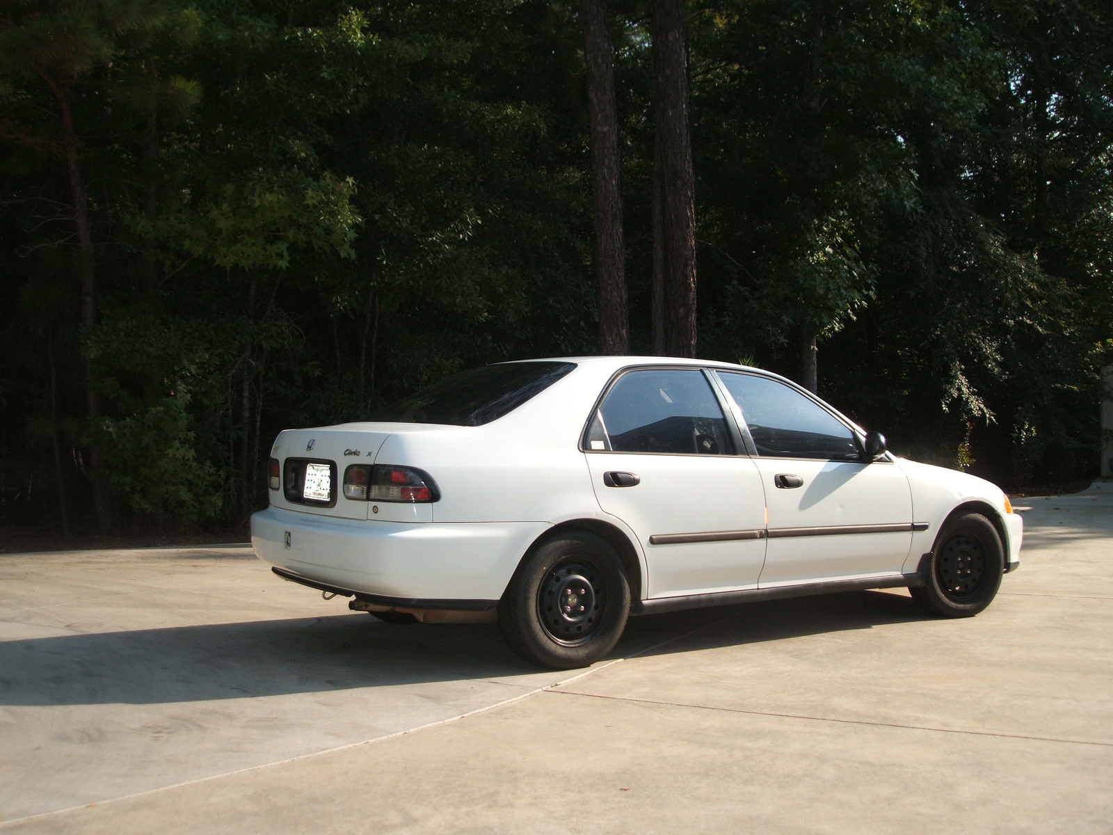 1995 Honda civic dx white #6
