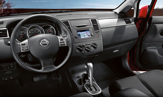 Miley Cyrus Nissan Versa Hatchback Interior