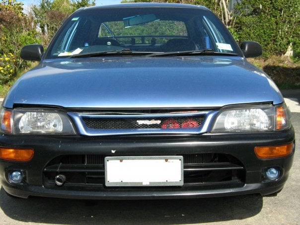1996 Toyota Corolla DX, Front look of my wife: FX GT Bumper, FX GT ...