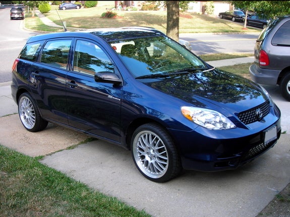 2003 Toyota Matrix 4 Dr STD Wagon, Picture of the engine with a few upgrades