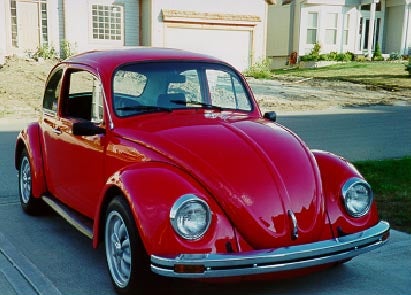 1969 Volkswagen Beetle Other side of the REd 69 beetle