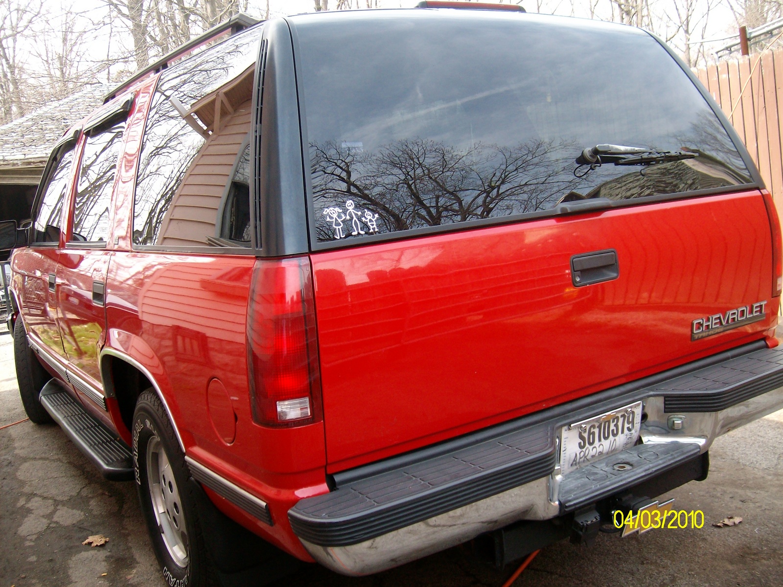 Red Chevy Tahoe