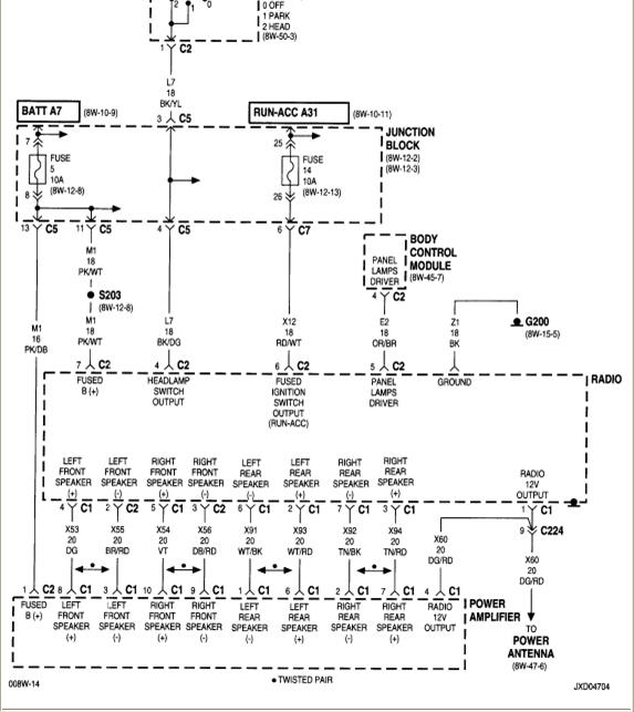 Chrysler infinity amp wiring diagram #5