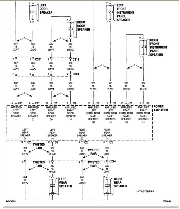 1998 Chrysler sebring radio wiring diagram #4