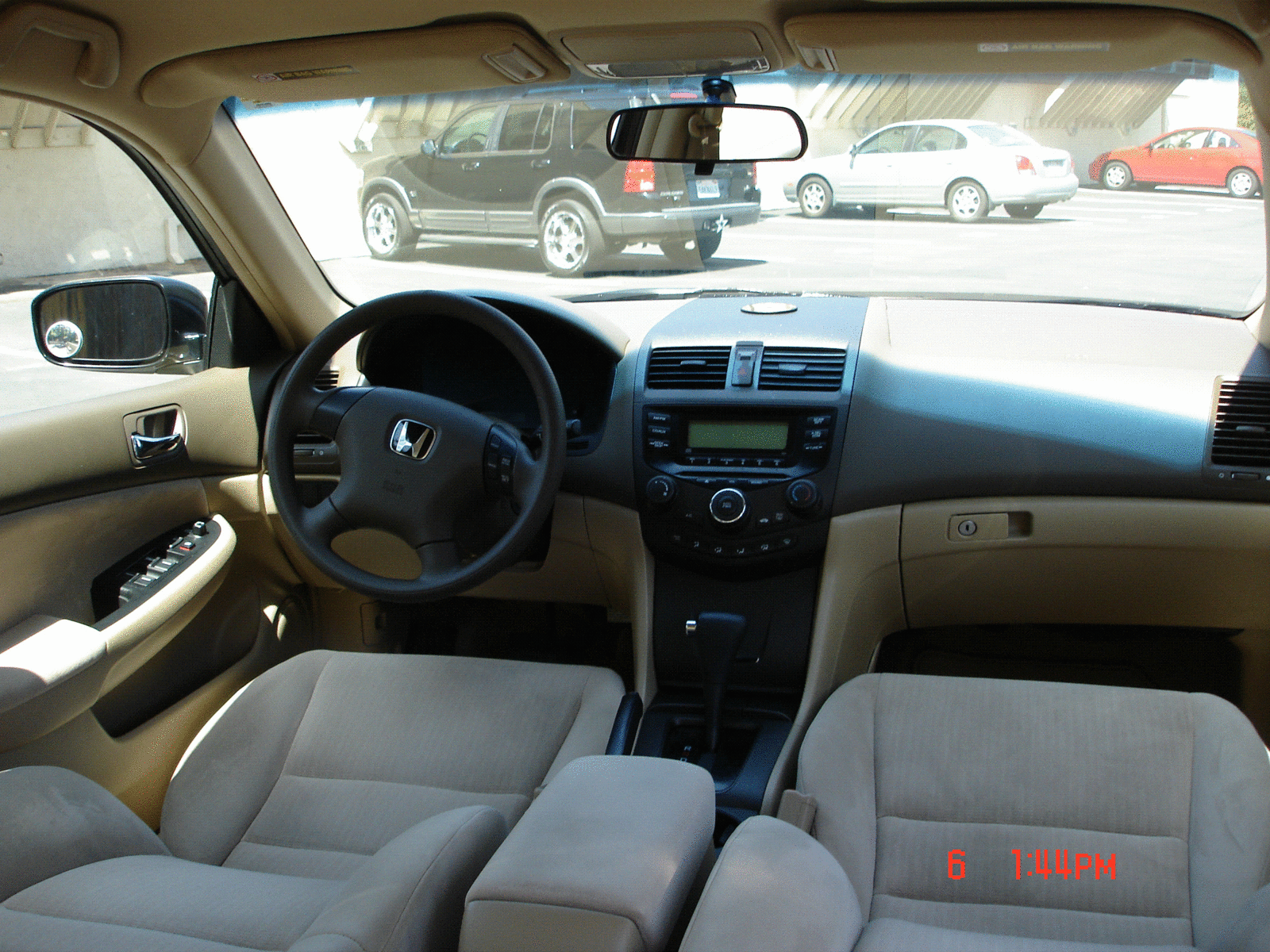Honda accord 2004 leather interior #6