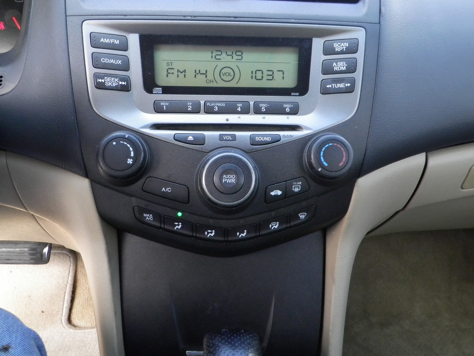2006 Honda accord interior dimensions #5