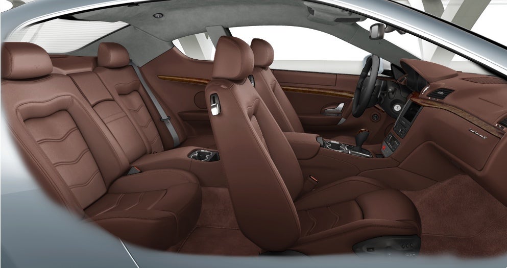 2012 Maserati GranTurismo S, interior front and rear passenger side ...