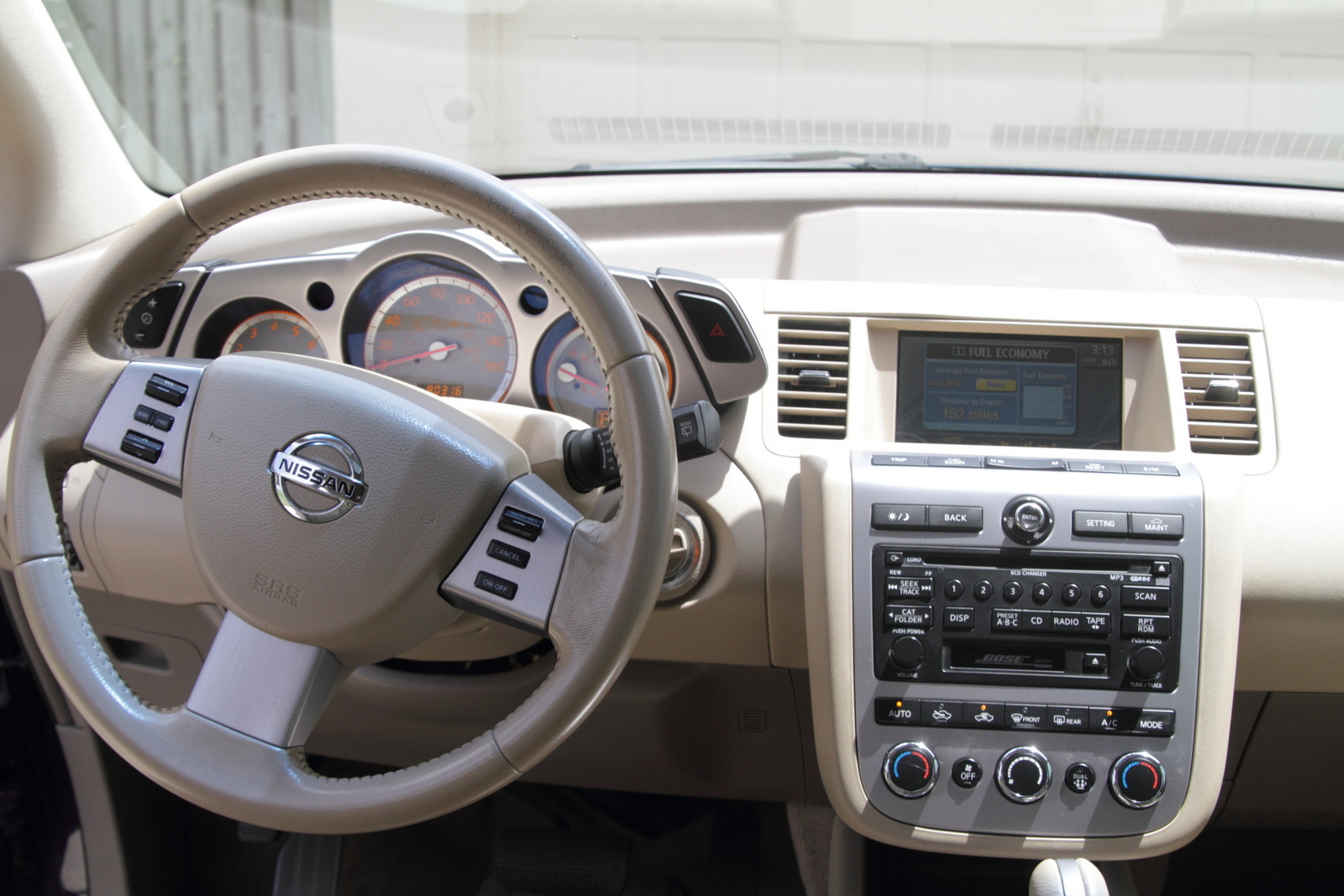 2006 Nissan murano interior dimensions #6