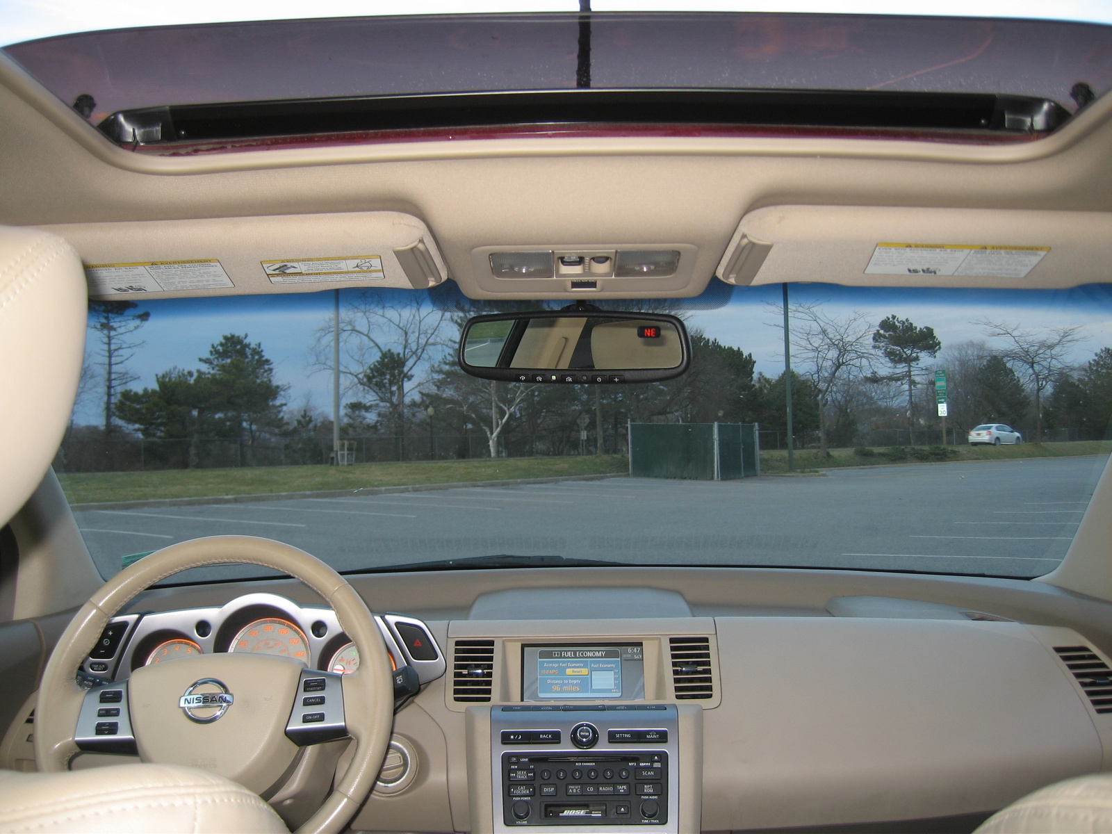 2006 Nissan murano interior dimensions #8