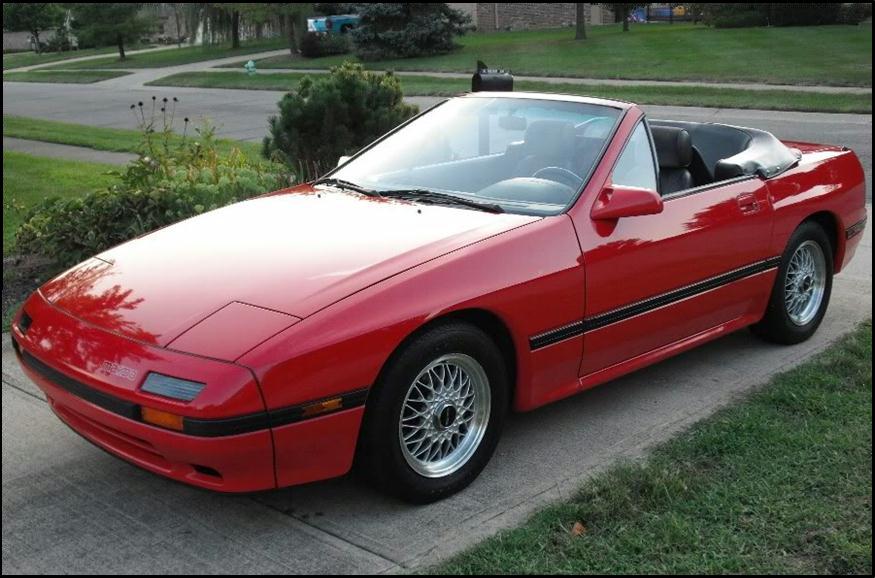 Pictures picture of 1991 mazda rx 7 2 dr std convertible exterior .