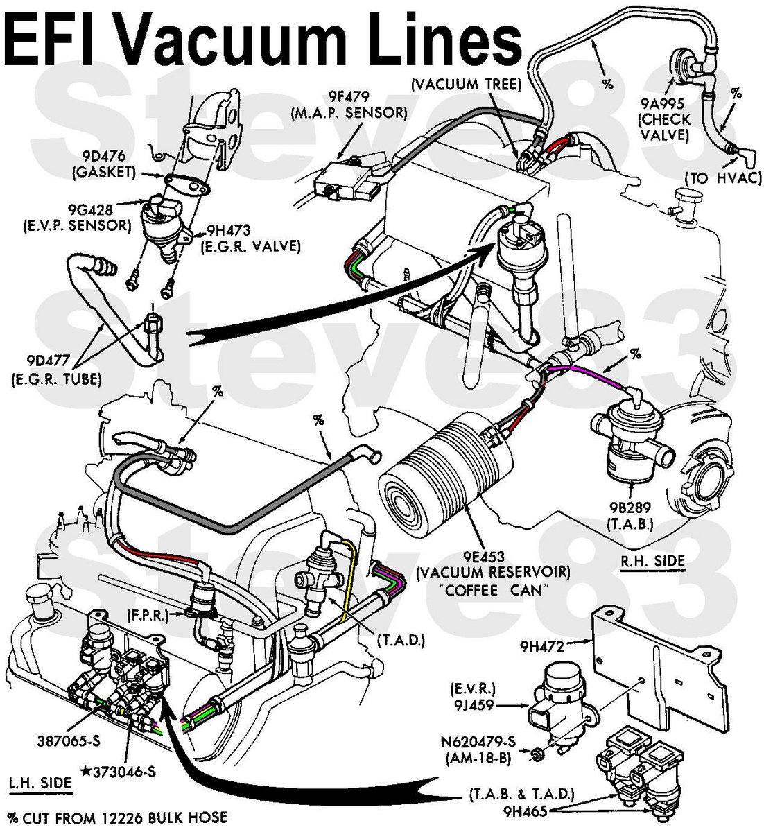 Ford F-150 Questions - Is there a diagram for vacuum hoses on 1990 F150