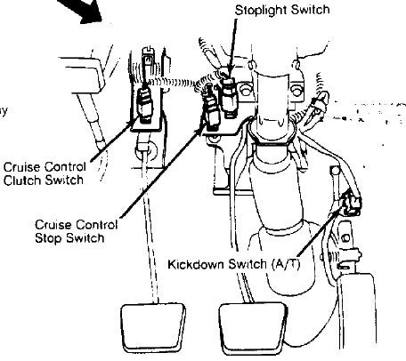 1993 Nissan pickup brake light switch #8