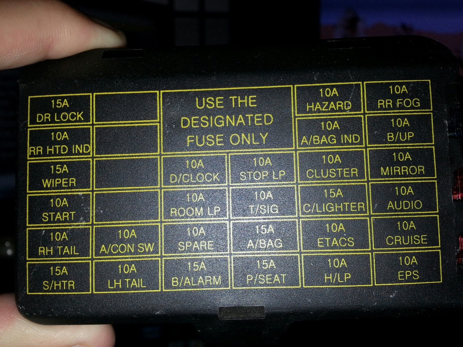 2009 Ford escape windshield washer pump fuse