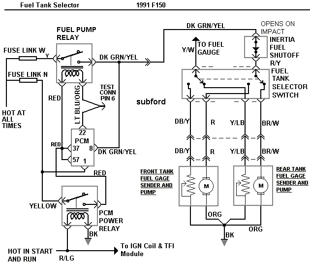 Ford F-250 Questions - where is fuel selector valve located on 1991 f