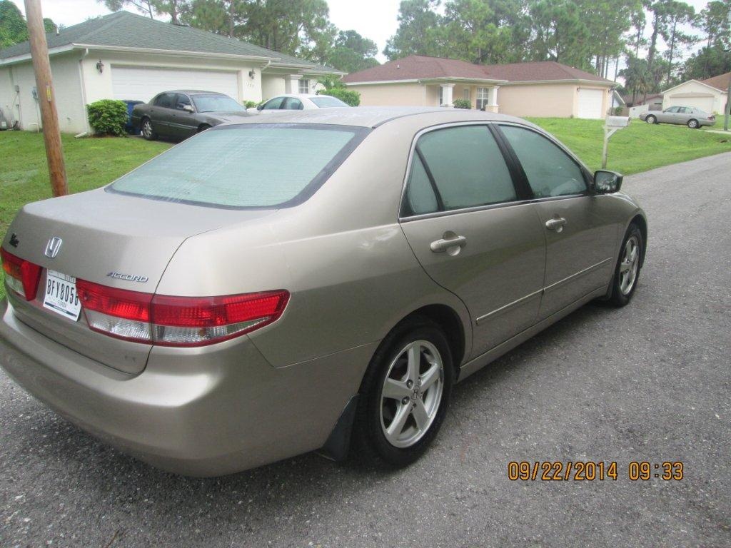 2003 Honda accord sedan gas mileage