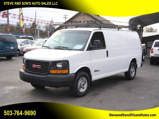 gmc savana 2500 extended cargo van for sale