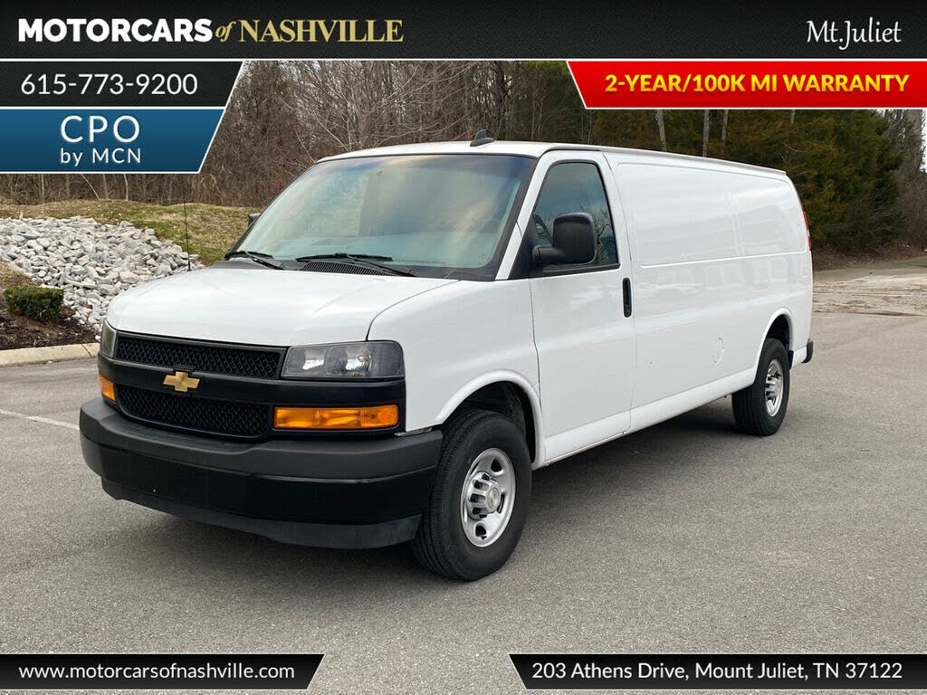 used chevy express 2500 extended cargo van for sale near me