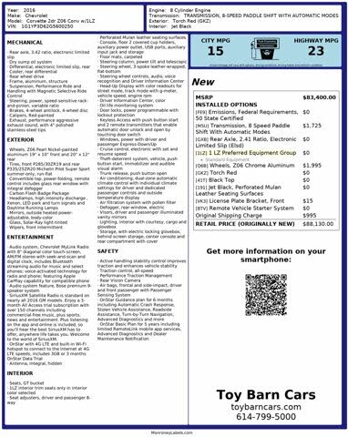 Used 2016 Chevrolet Corvette Z06 1lz Convertible Rwd For Sale Right Now Cargurus