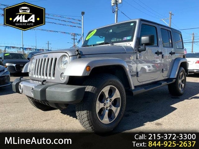 Used 17 Jeep Wrangler Unlimited Sahara 4wd For Sale With Photos Cargurus