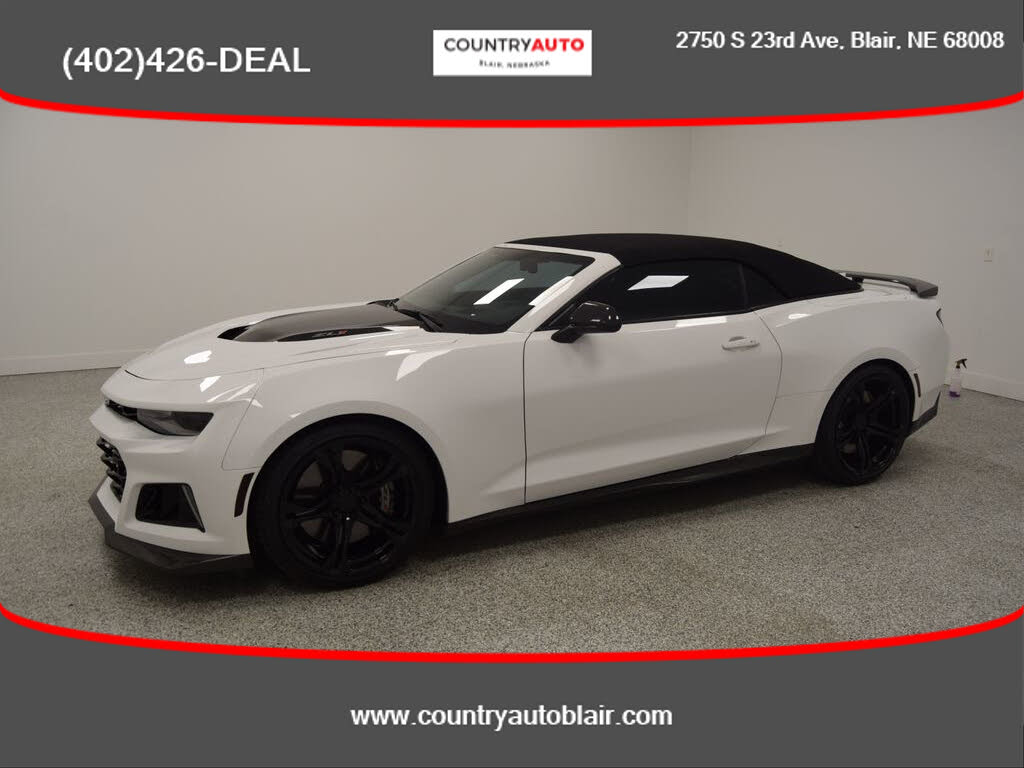 Used Chevrolet Camaro Zl1 Convertible Rwd For Sale With Photos Cargurus