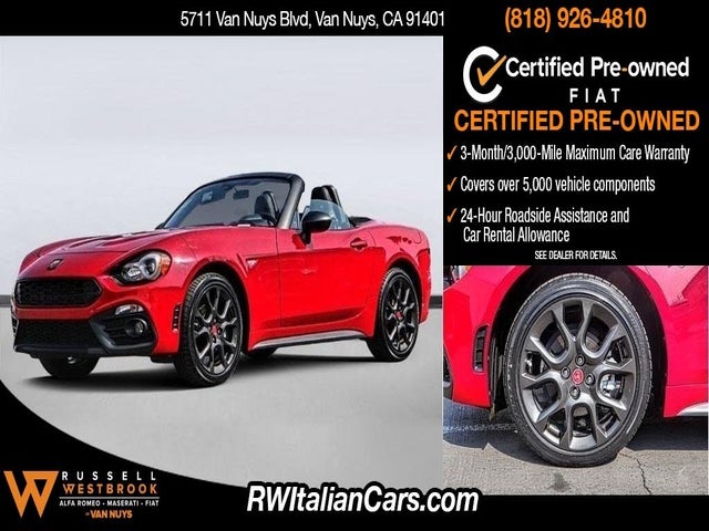 Used Fiat 124 Spider For Sale In Los Angeles Ca Cargurus