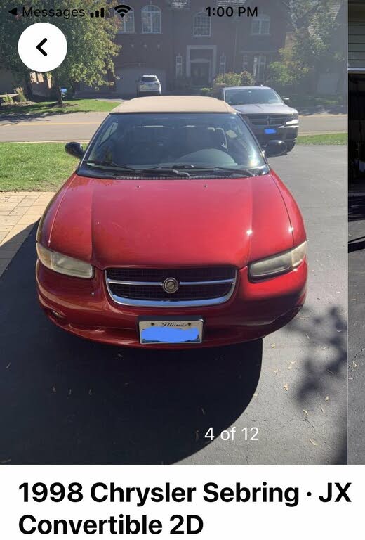 1998 chrysler sebring lxi