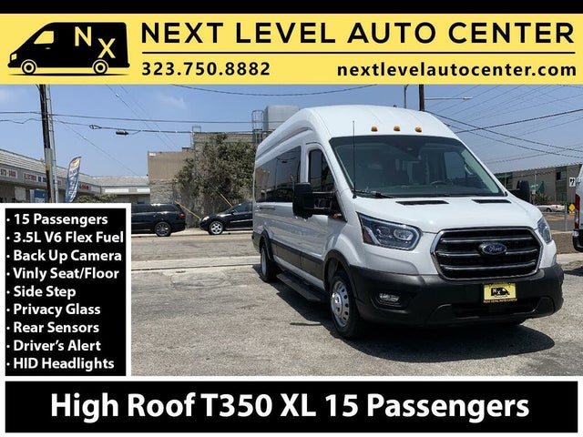2020 Ford Transit Passenger 350 HD XL Extended High Roof LWB DRW RWD with Sliding Passenger-Side Door