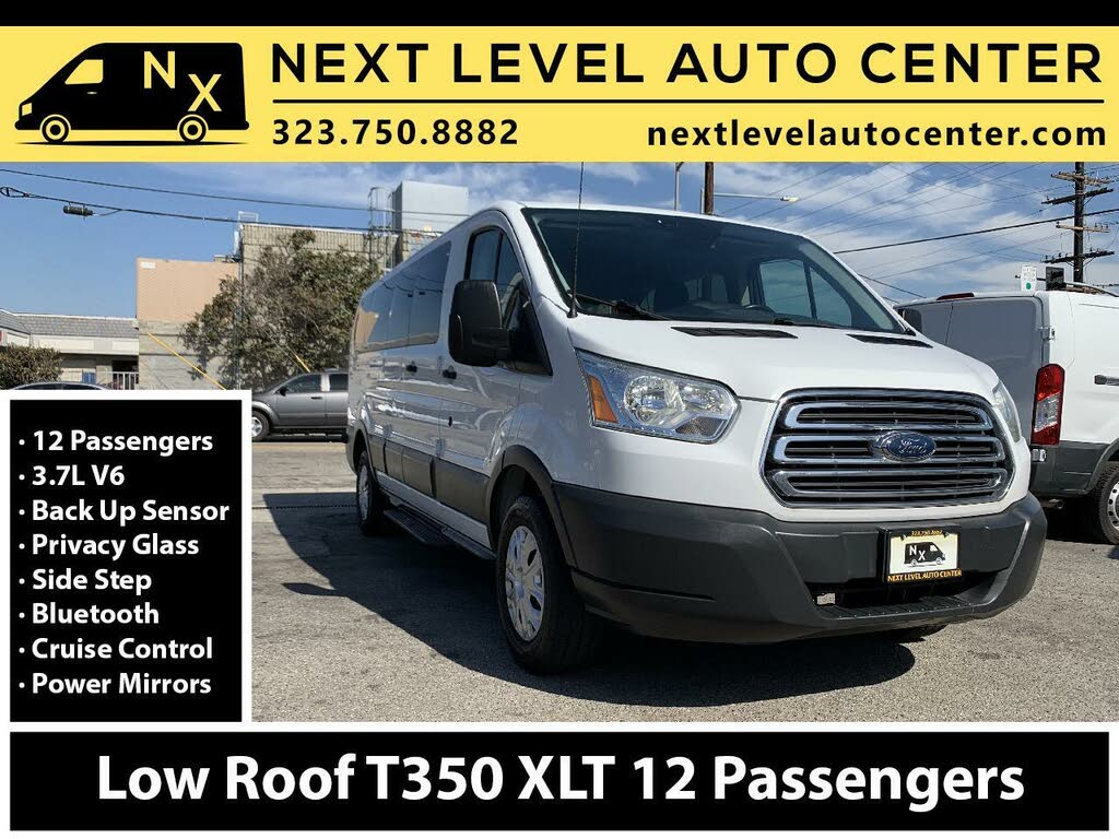 Used 2016 Ford Transit Passenger 350 XLT Low Roof LWB RWD With 60/40 ...