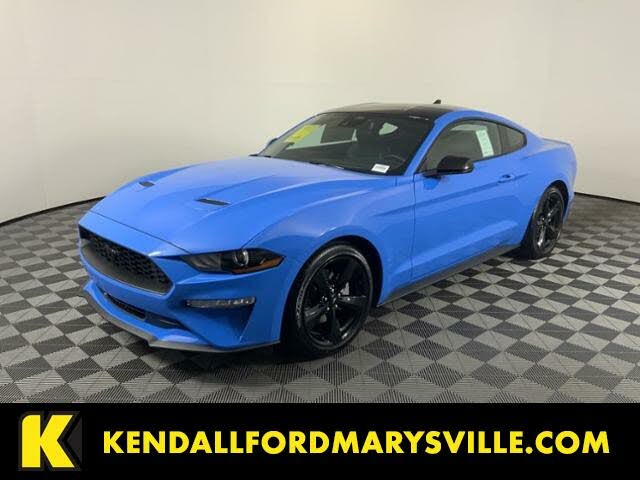 mustang 2022 blue and black