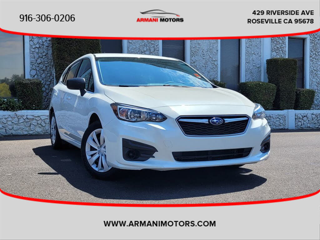 2018 subaru impreza hatchback white