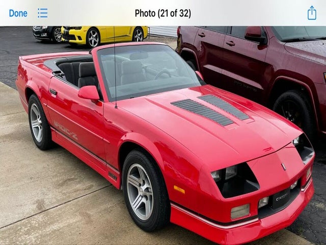Used 1990 Chevrolet Camaro IROC-Z Convertible RWD for Sale (with Photos) -  CarGurus