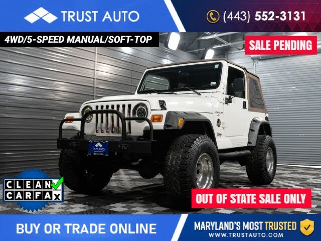 Used 2001 Jeep Wrangler for Sale in Smyrna, GA (with Photos) - CarGurus