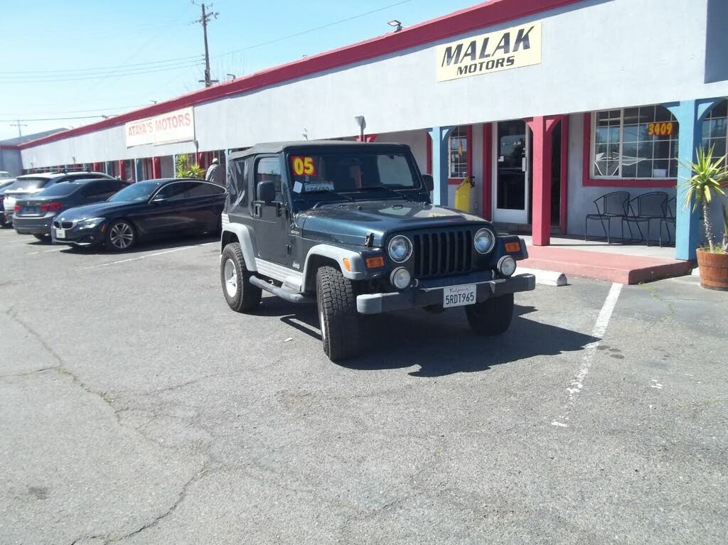 Green 2005 Jeep Wrangler Sport, Image 0