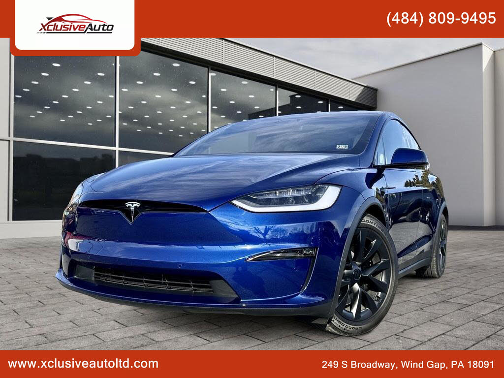 Tesla model deals x blue color