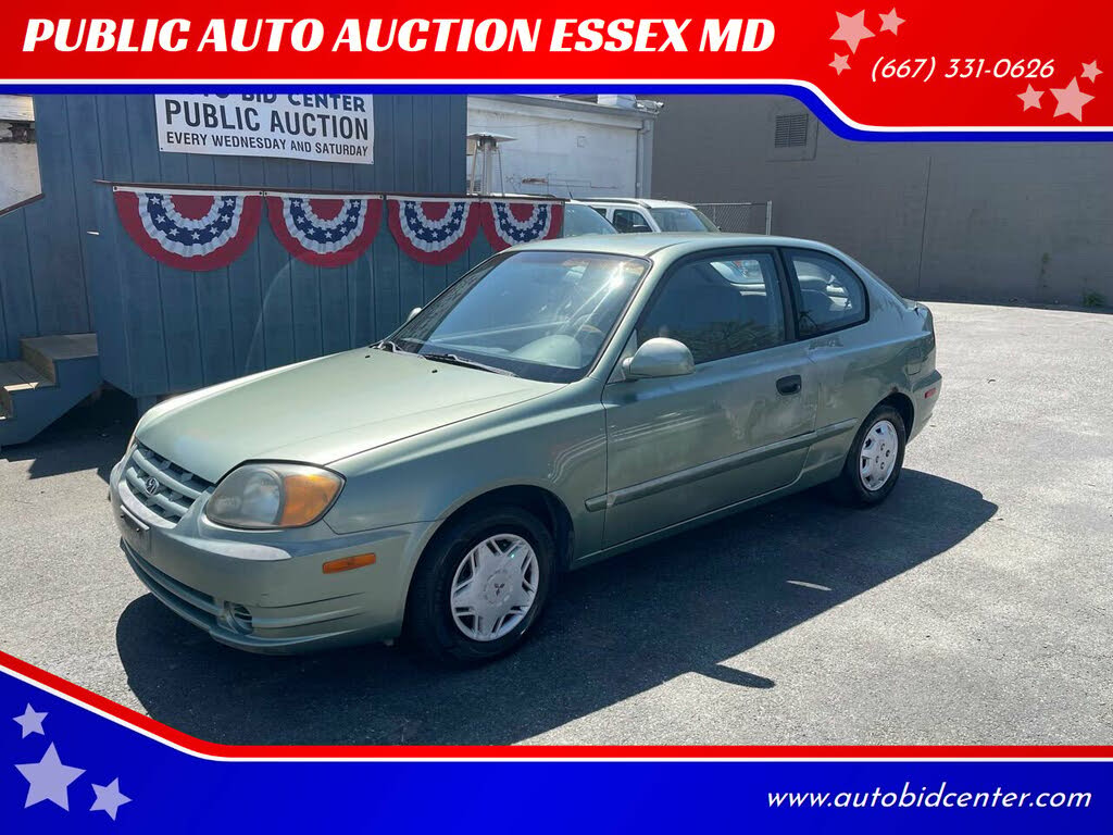 Green 2003 Hyundai Accent GL 2-Door Hatchback FWD, Image 0