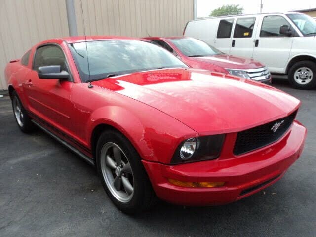 Red 2009 Ford Mustang V6 Coupe RWD, Image 0