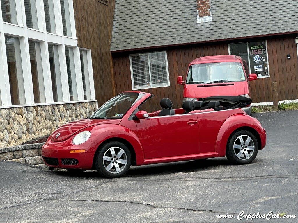 red vw beetle convertible