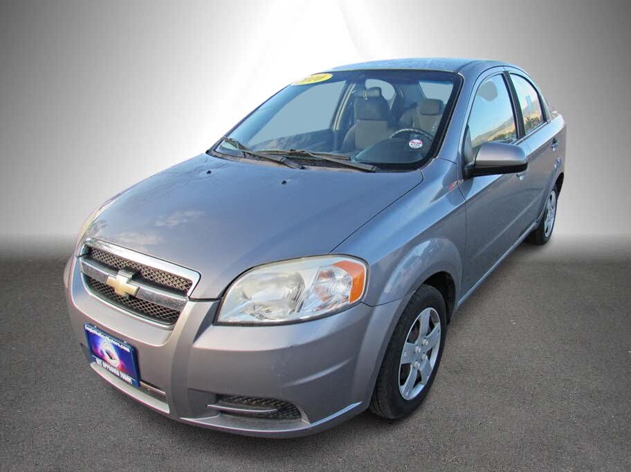 2009 Chevrolet Aveo LT in Blue - Drivers Side Profile Stock Photo