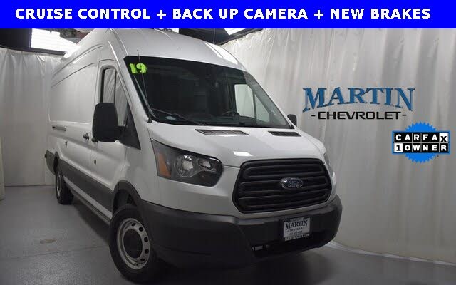 Used 2019 Ford Transit Cargo 350 Extended High Roof LWB RWD with ...
