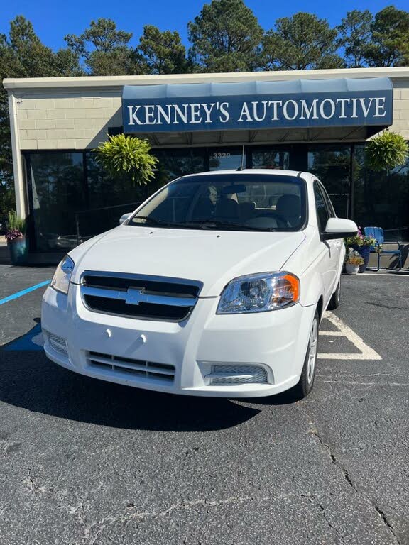 2009 Chevrolet Aveo LT in Blue - Drivers Side Profile Stock Photo