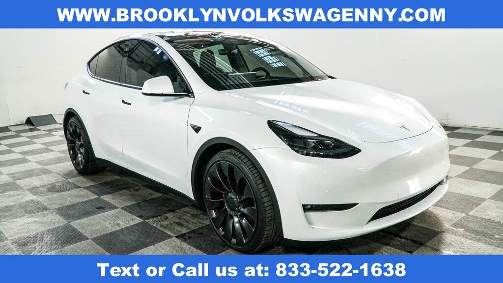 Used White Electric Tesla Model Y SUV Cars For Sale